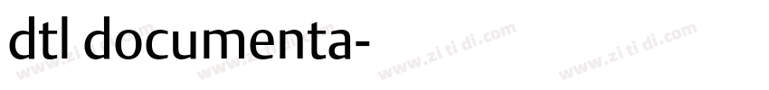 dtl documenta字体转换